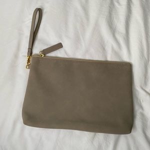 Old navy faux suede wristlet